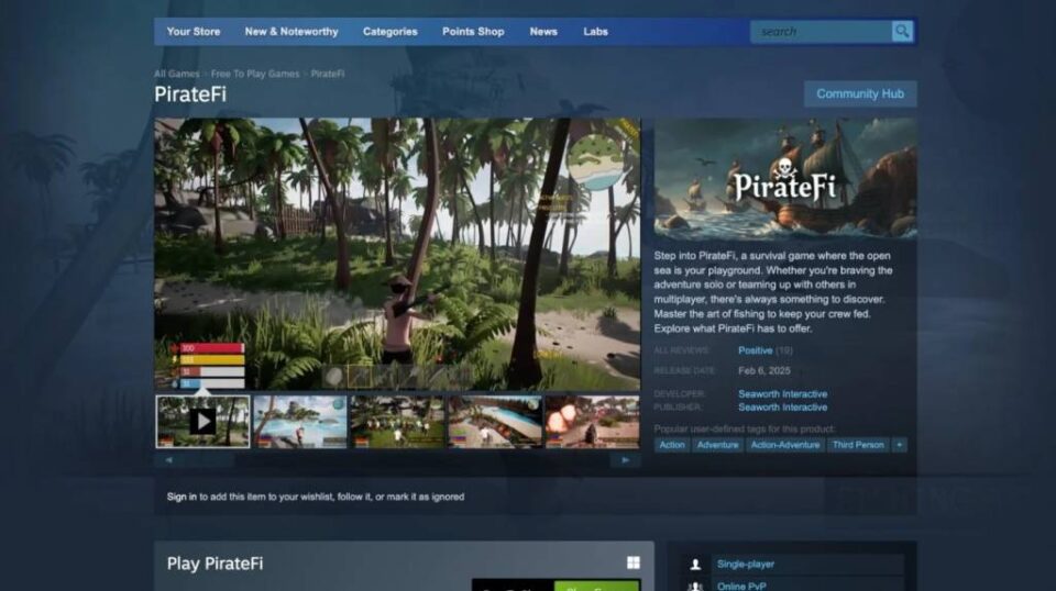 Valve видалила гру PirateFi: вона заражала комп’ютери вірусом