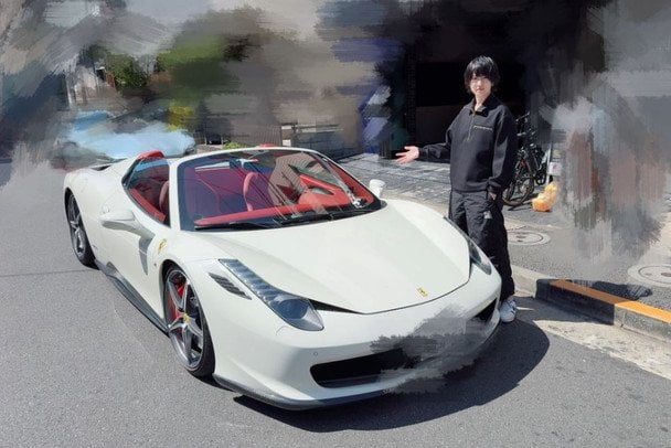 Музичний продюсер з Японії втратив новенький Ferrari за годину після покупки








