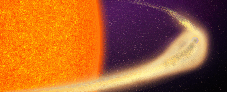 Планета, яка розплавляється на очах: астрономи виявили BD+05 4868 Ab із гігантським хвостом