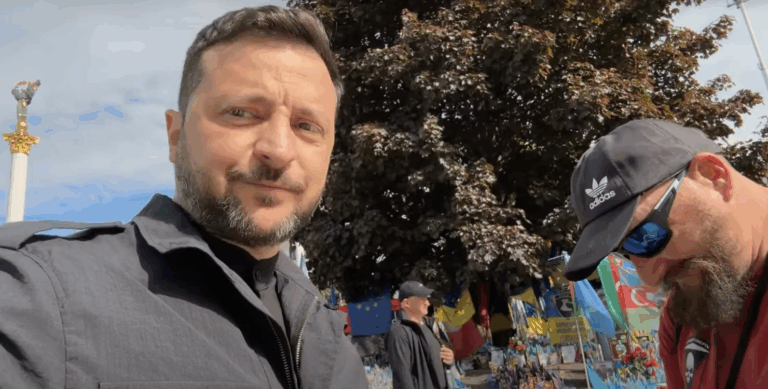 До Зеленського на Хрещатику намагався прорватись "майбутній депутат Борисполя" (Відео)