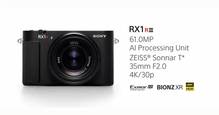 Sony офіційно представила RX1R III — компактну камеру з повнокадровим сенсором на 61 Мп і вбудованим ШІ