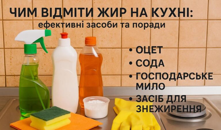 Чим відмити жир на кухні: ефективні засоби та поради