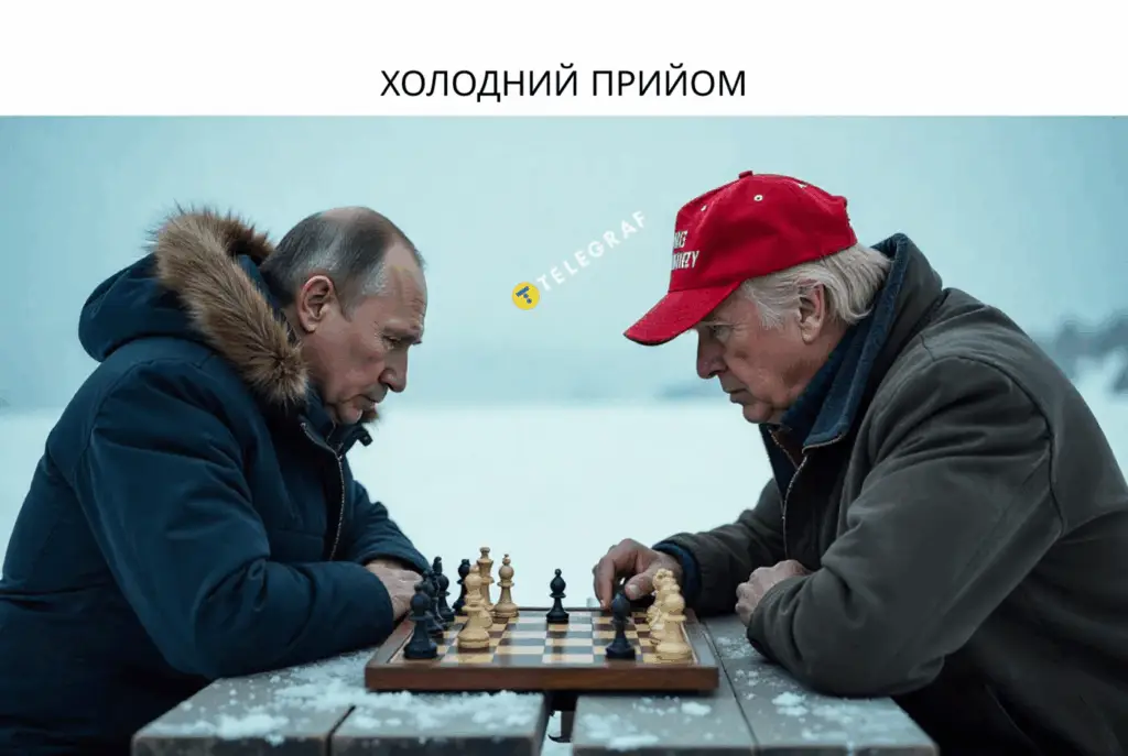 Навіть чайки розуміють: яскраві меми про майбутній візит Путіна на Аляску