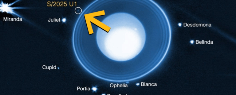 Вчені знайшли новий супутник Урана: JWST відкрив крихітну S/2025 U1