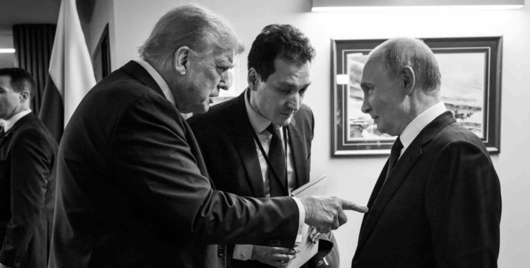 На фото з саміту Трампа і Путіна побачили "мандрівника в часі"