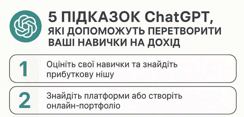 5 підказок ChatGPT, які допоможуть перетворити ваші навички на дохід
