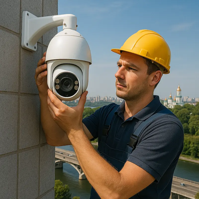 Профессиональная установка видеонаблюдения Установка видеонаблюдения