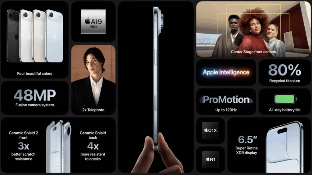 iPhone 17 Air: Apple показала найлегший та найтонший смартфон з новим дизайном