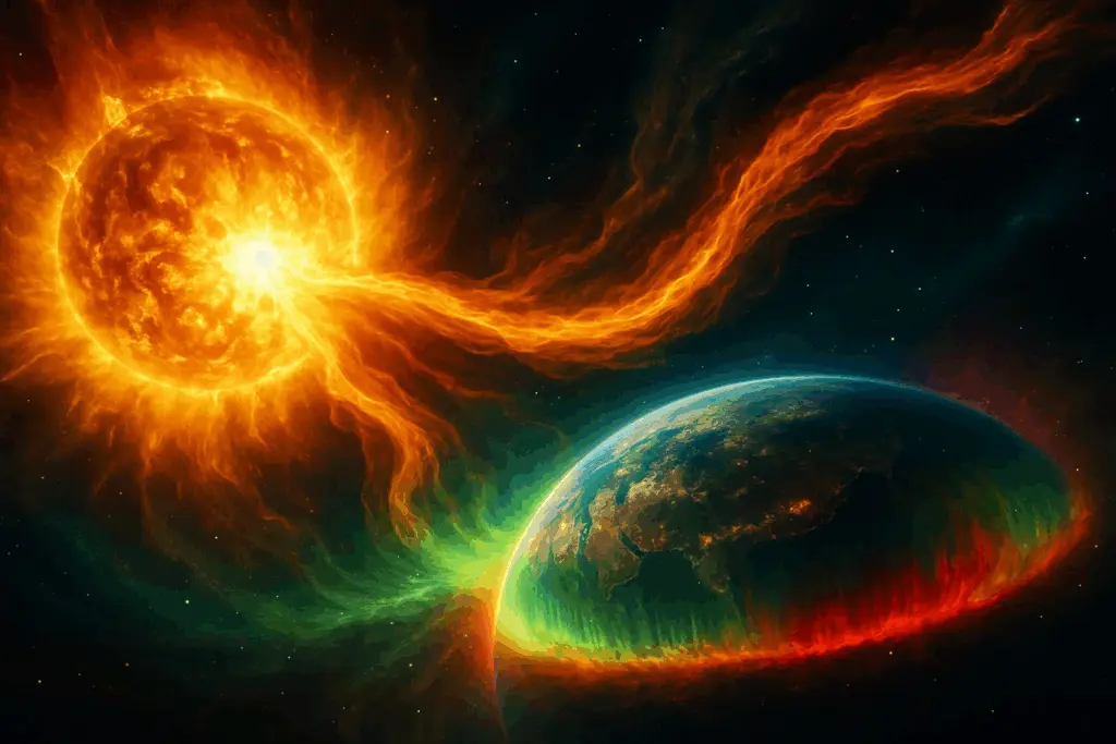 15 вересня очікується сильна магнітна буря червоного рівня