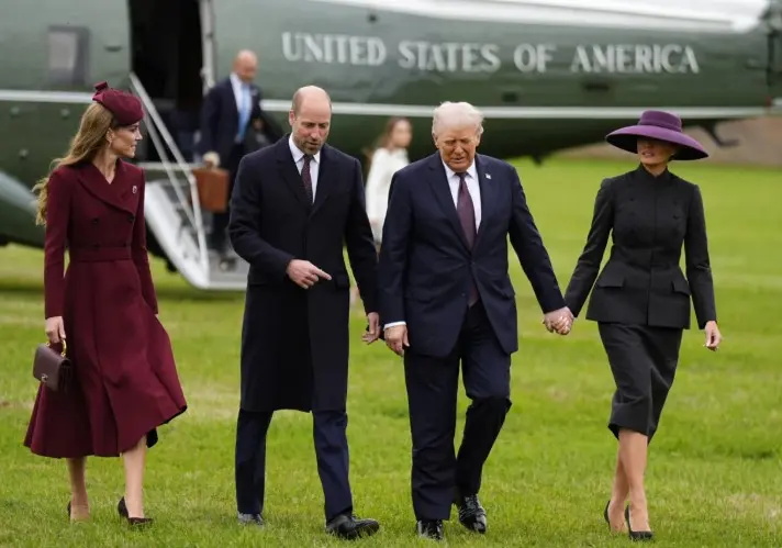 У мережі підняли на сміх Меланію Трамп, яка зустрілася з королівською родиною в непрактичному образі (Фото)