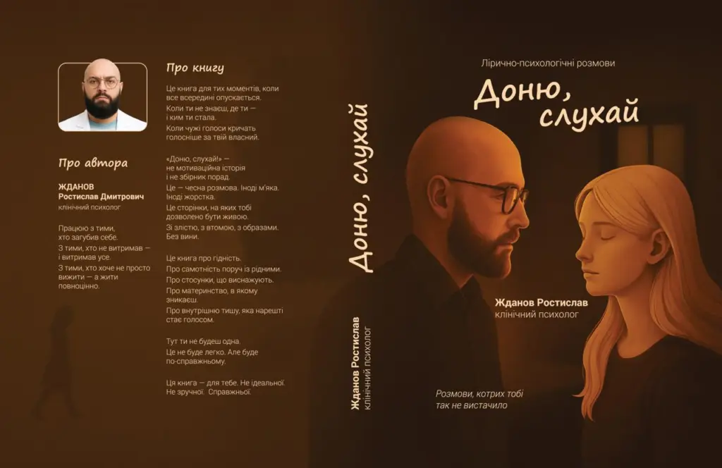 «Доню, слухай»: книга, яка рятує. Психотерапевт Ростислав Жданов