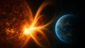 Потужні спалахи на Сонці: до Землі летять чотири потоки плазми — очікується геомагнітна буря