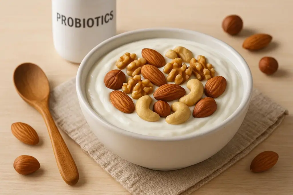 Йогурт із пробіотиками та горіхами