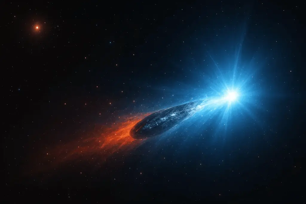 Міжзоряний об’єкт 3I/ATLAS несподівано змінив колір і став яскравішим