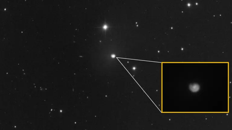 Кріовулканічна комета засвітилася у 100 разів яскравіше