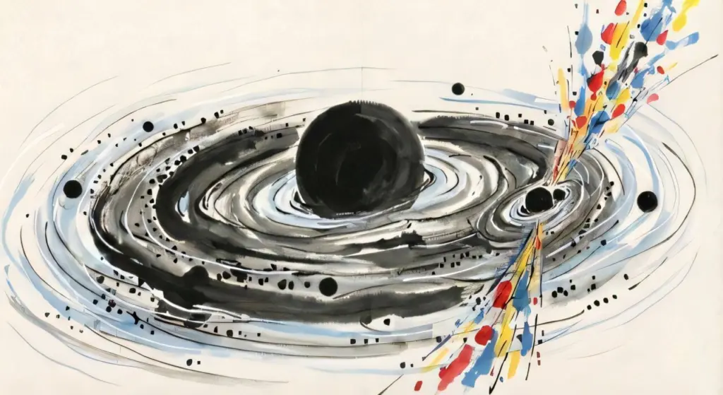 Злиття гігантських чорних дір могло викликати гамма-спалах на відстані 4 млрд світлових років