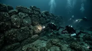 Мегаліти під водою: дослідники знайшли 120-метрову стіну стародавніх людей