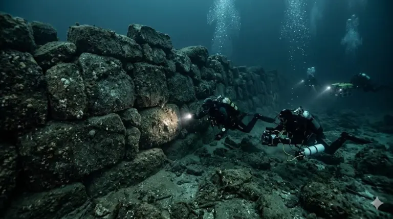Мегаліти під водою: дослідники знайшли 120-метрову стіну стародавніх людей