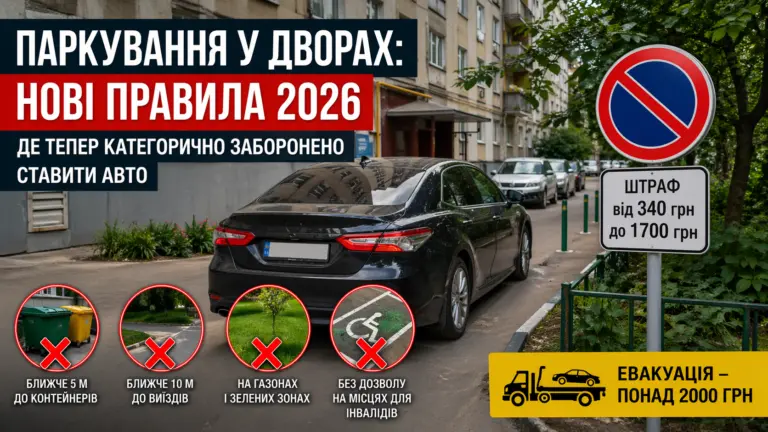 У дворах почали масово штрафувати: де тепер не можна ставити авто