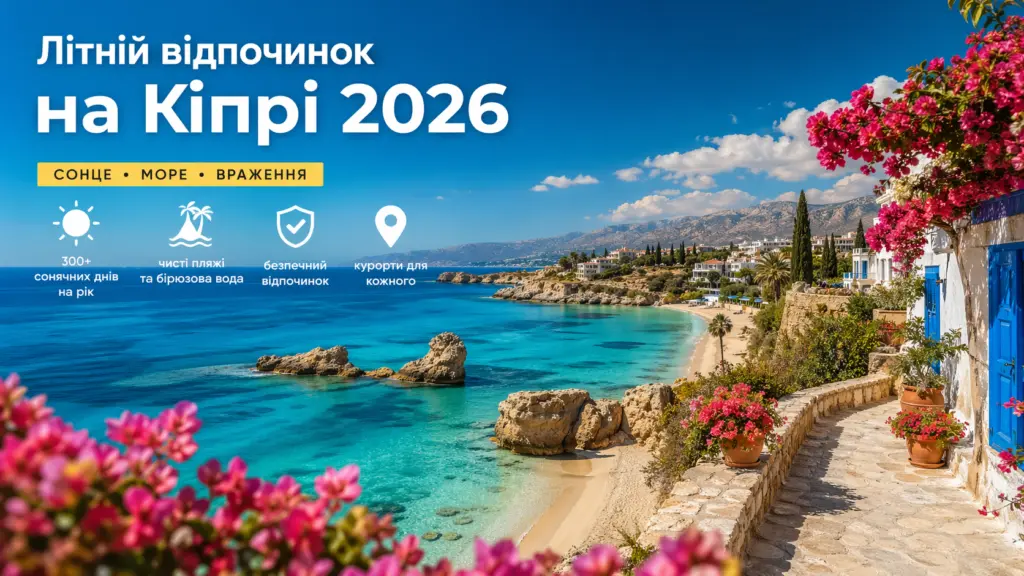 Літній відпочинок на Кіпрі 2026: що варто знати перед поїздкою