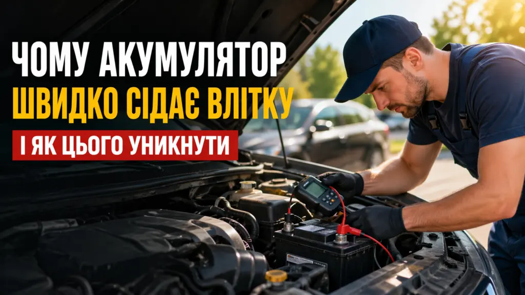 Чому акумулятор швидко сідає влітку і як цього уникнути