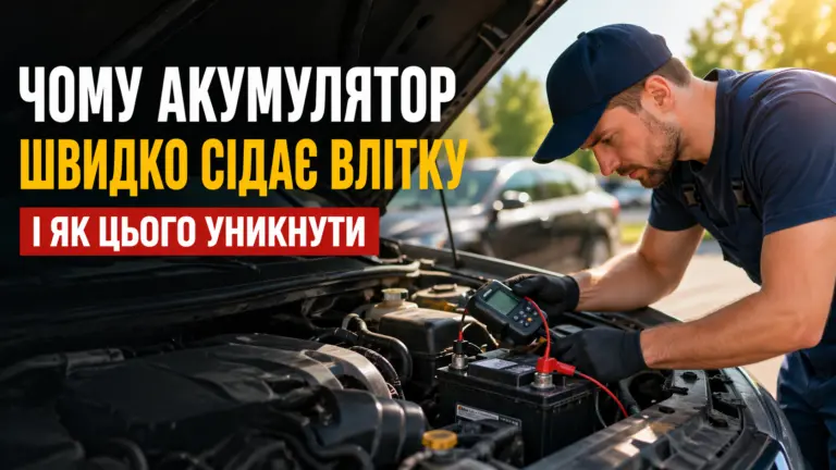 Чому акумулятор швидко сідає влітку і як цього уникнути