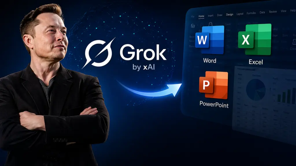 ШІ Ілона Маска заходить у Word і Excel — Grok готує власні плагіни