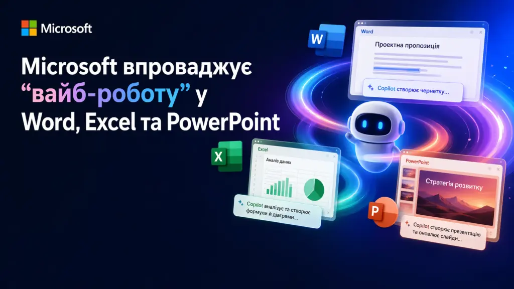 Office переходить у нову еру: Copilot сам створює документи й аналізи