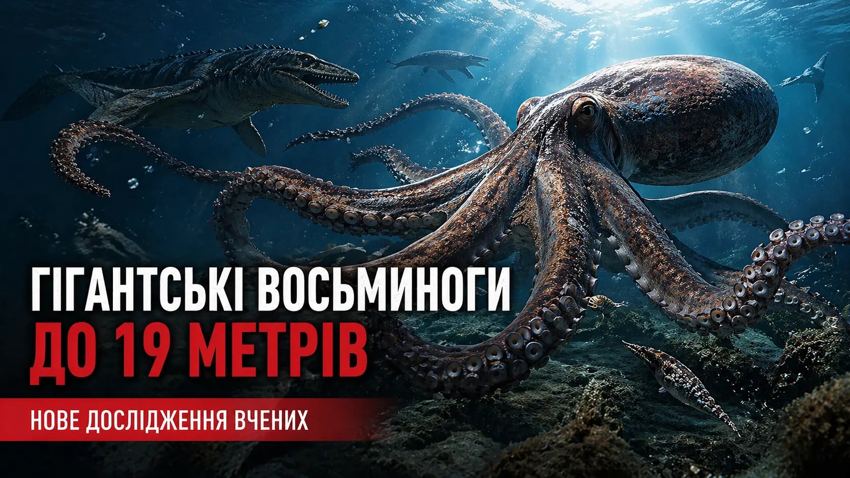 Вчені знайшли сліди гігантських восьминогів розміром із китів