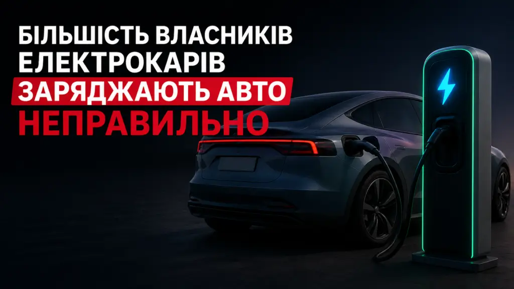 Зарядка електромобіля: помилки, які роблять майже всі