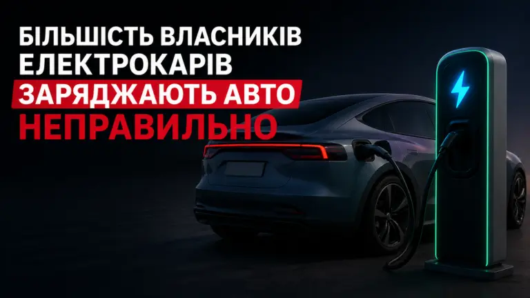 Зарядка електромобіля: помилки, які роблять майже всі