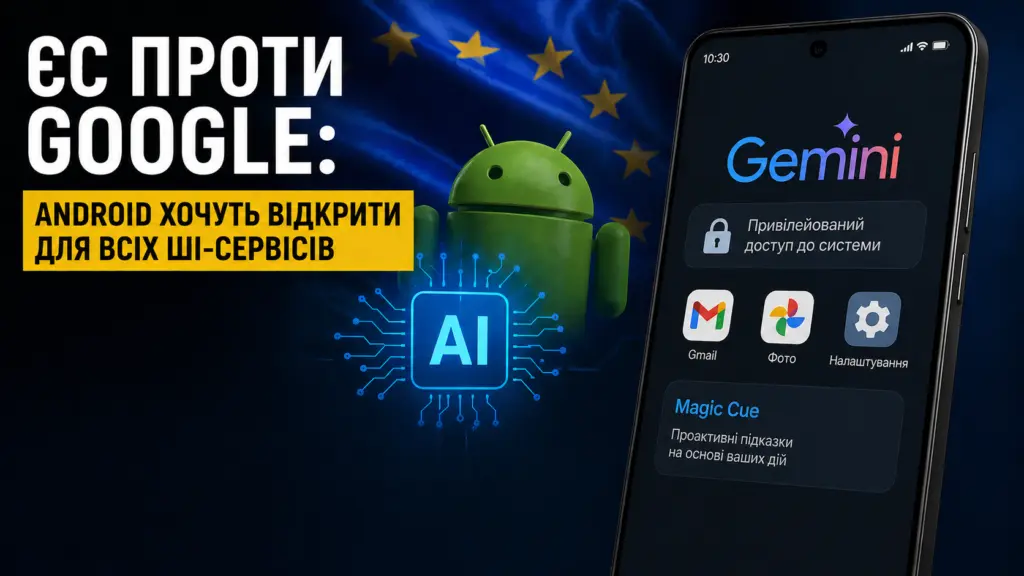 ЄС тисне на Google: Android можуть змусити відкрити ШІ для конкурентів
