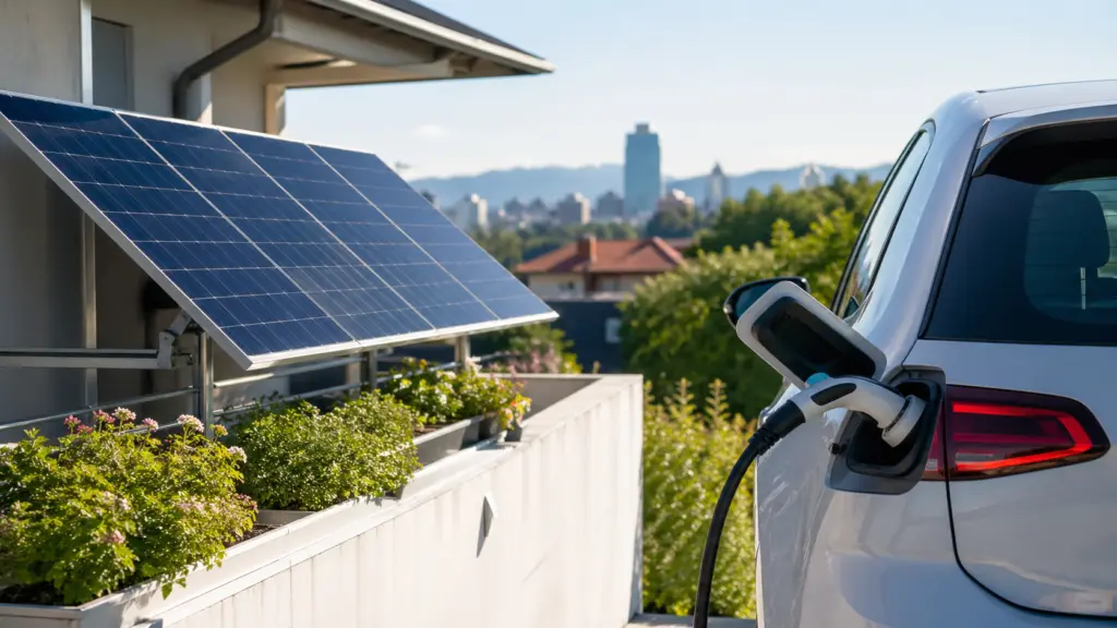 Чи можна зарядити електромобіль від сонячних панелей на балконі