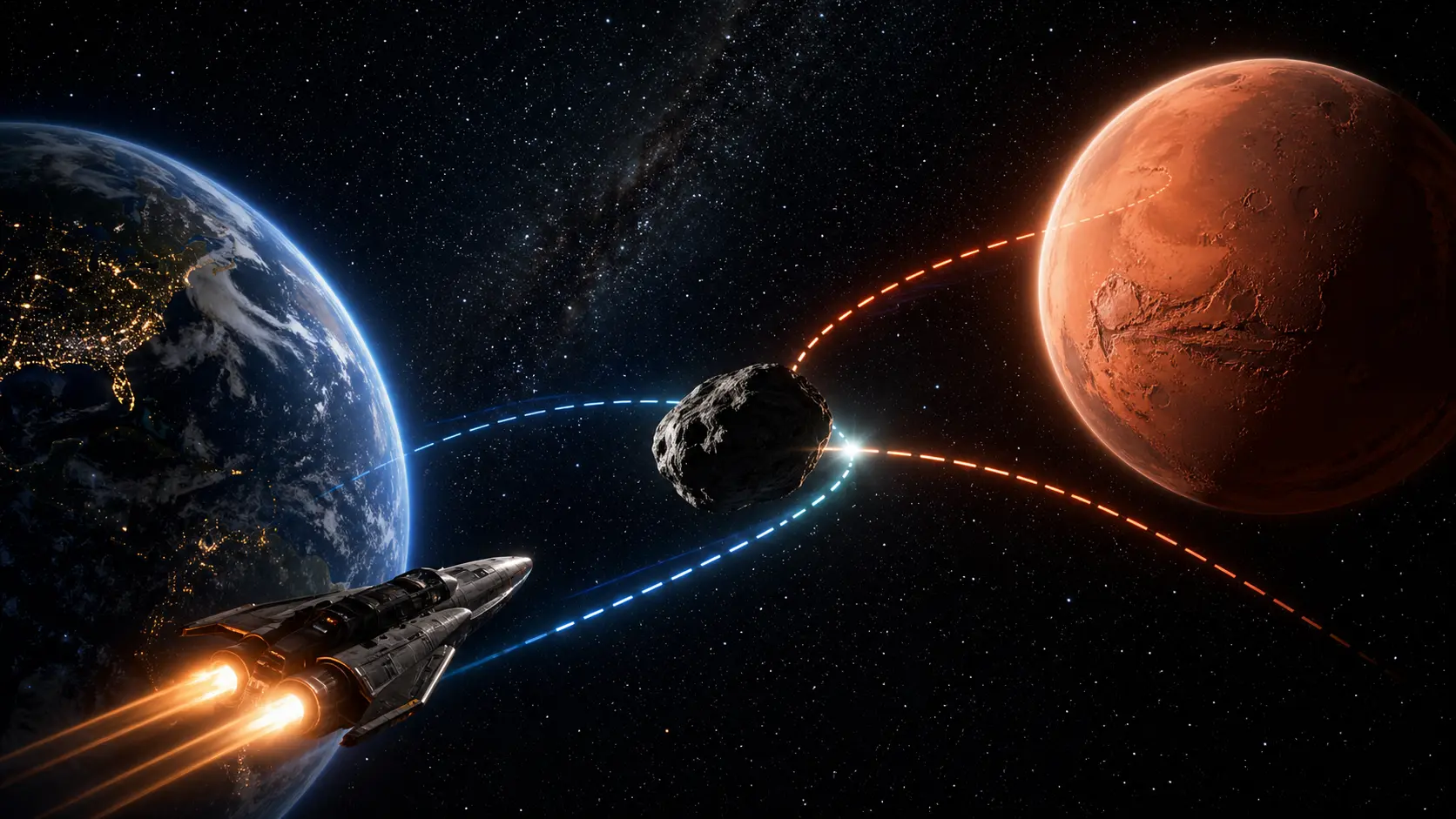 Рекордно швидкий політ на Марс: знайдено новий маршрут через астероїд