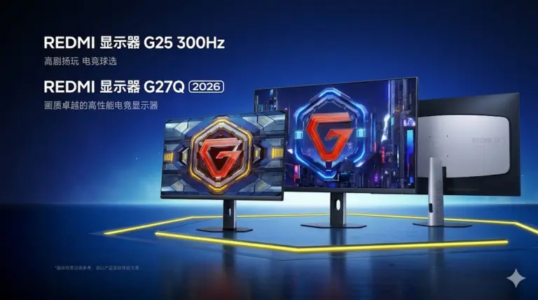 Redmi G25 і G27Q 2026: бюджетні монітори з частотою до 320 Гц