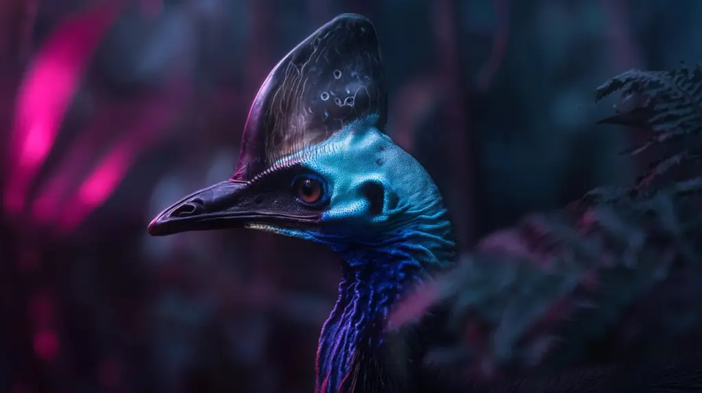 Найнебезпечніший птах світу вражає: його голова світиться у темряві Найнебезпечніший птах світу вражає: його голова світиться у темряві