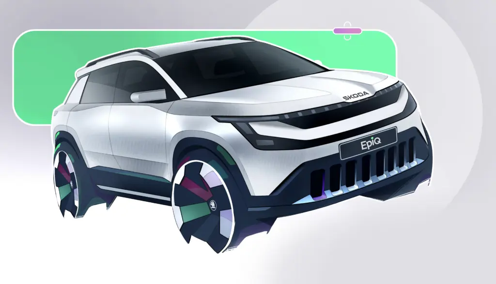 Škoda розкрила інтер’єр нового електрокросовера Epiq