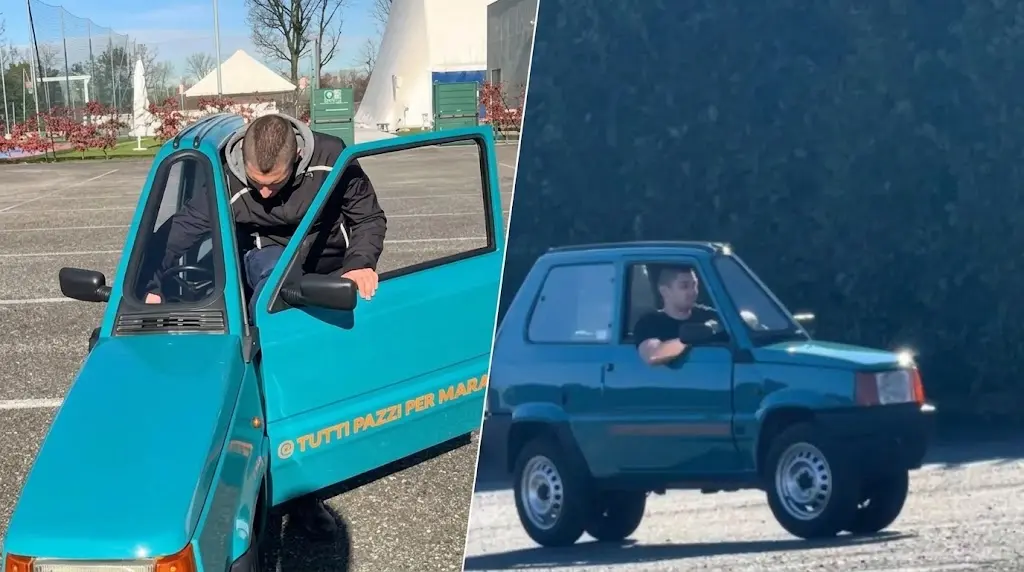 Fiat шириною лише 50,2 см: італієць перетворив Panda на найвужчий автомобіль у світі